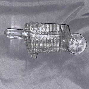 1970 vintage princess house crystal wheelbarrow